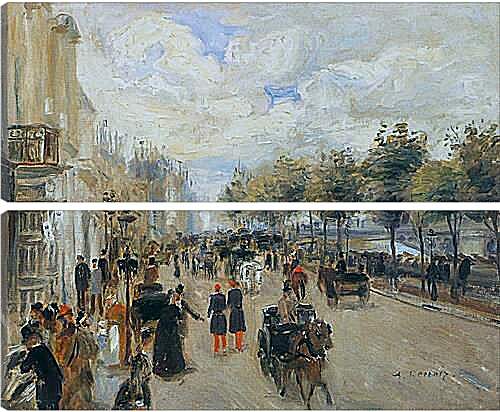 Модульная картина - Paris, the Quay of Malaquais. Пьер Огюст Ренуар