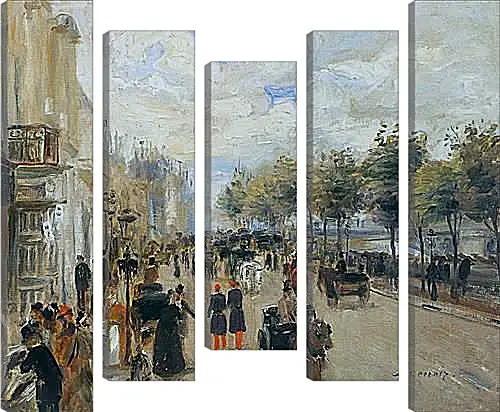 Модульная картина - Paris, the Quay of Malaquais. Пьер Огюст Ренуар