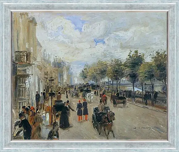 Картина в раме - Paris, the Quay of Malaquais. Пьер Огюст Ренуар