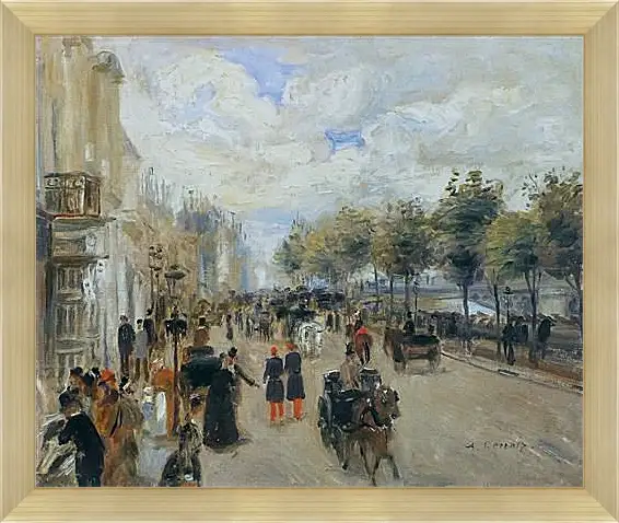 Картина в раме - Paris, the Quay of Malaquais. Пьер Огюст Ренуар