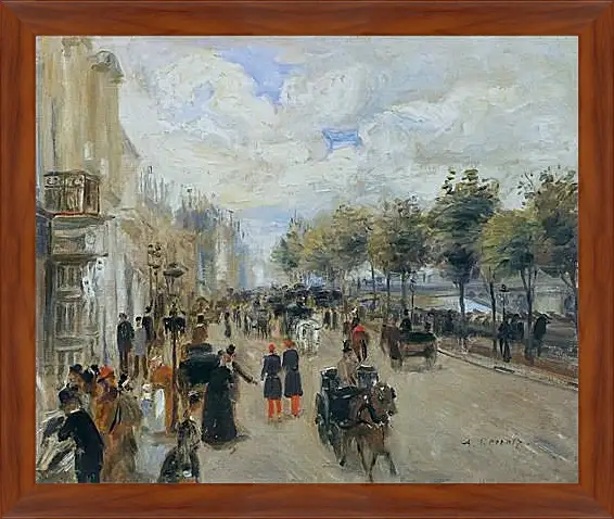 Картина в раме - Paris, the Quay of Malaquais. Пьер Огюст Ренуар