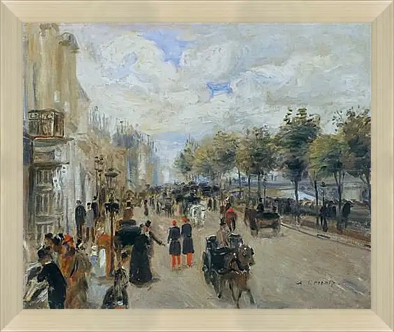 Картина в раме - Paris, the Quay of Malaquais. Пьер Огюст Ренуар