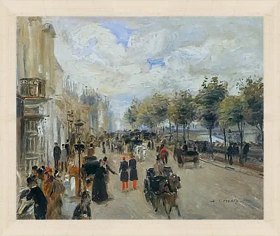 Картина в раме - Paris, the Quay of Malaquais. Пьер Огюст Ренуар