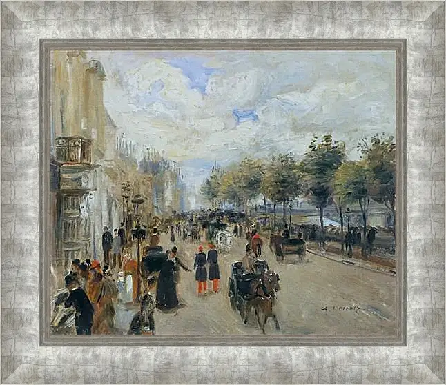 Картина в раме - Paris, the Quay of Malaquais. Пьер Огюст Ренуар