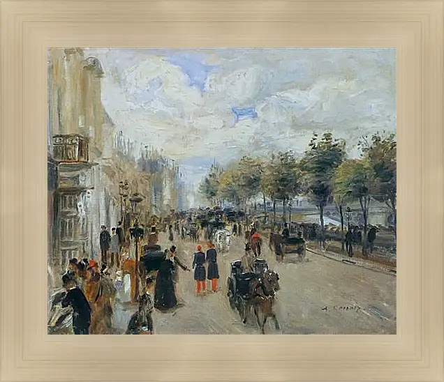 Картина в раме - Paris, the Quay of Malaquais. Пьер Огюст Ренуар