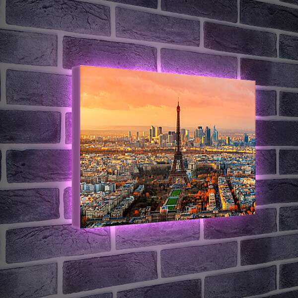 Лайтбокс световая панель - Парижский вечер