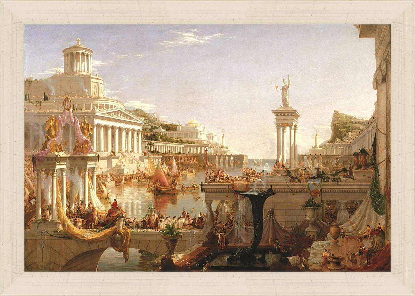 Картина в раме - Древний город