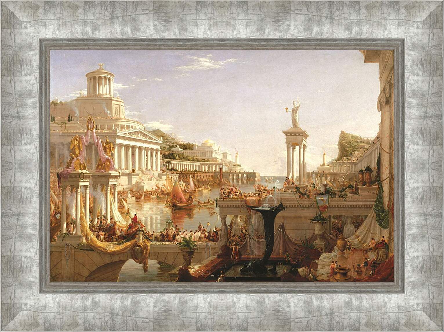 Картина в раме - Древний город
