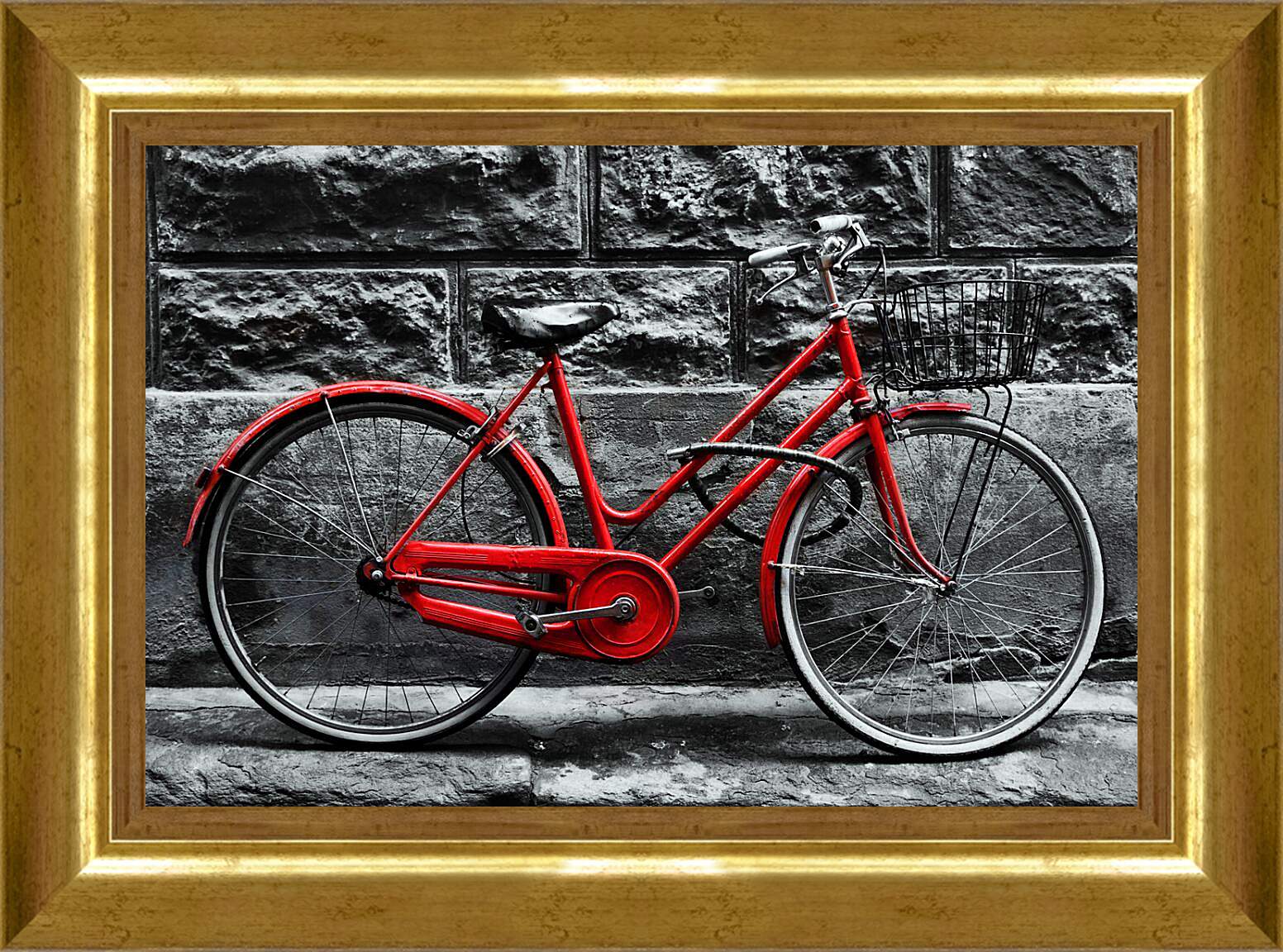 Картина в раме - Велосипед