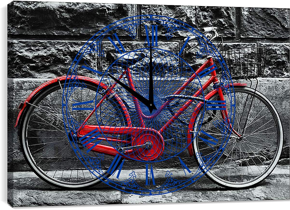 Часы картина - Велосипед