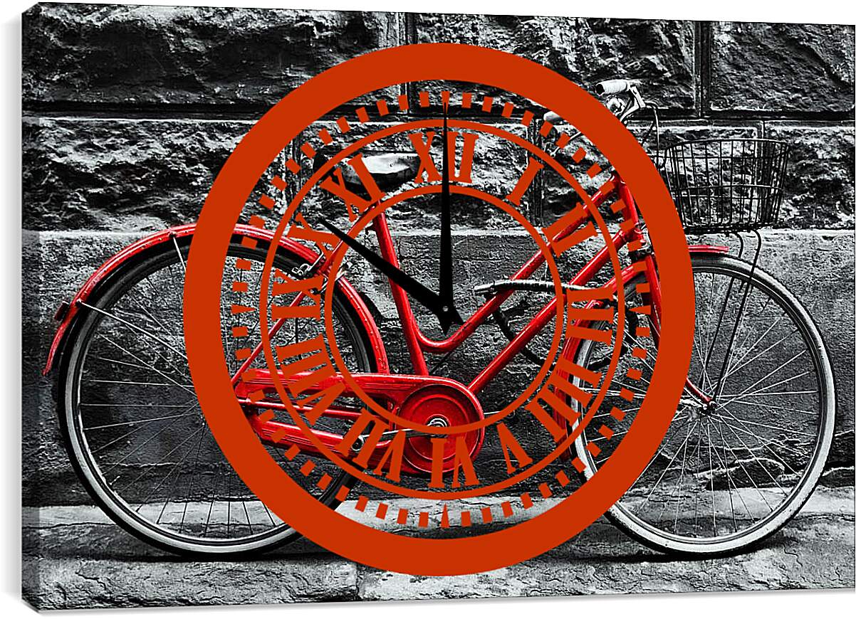 Часы картина - Велосипед