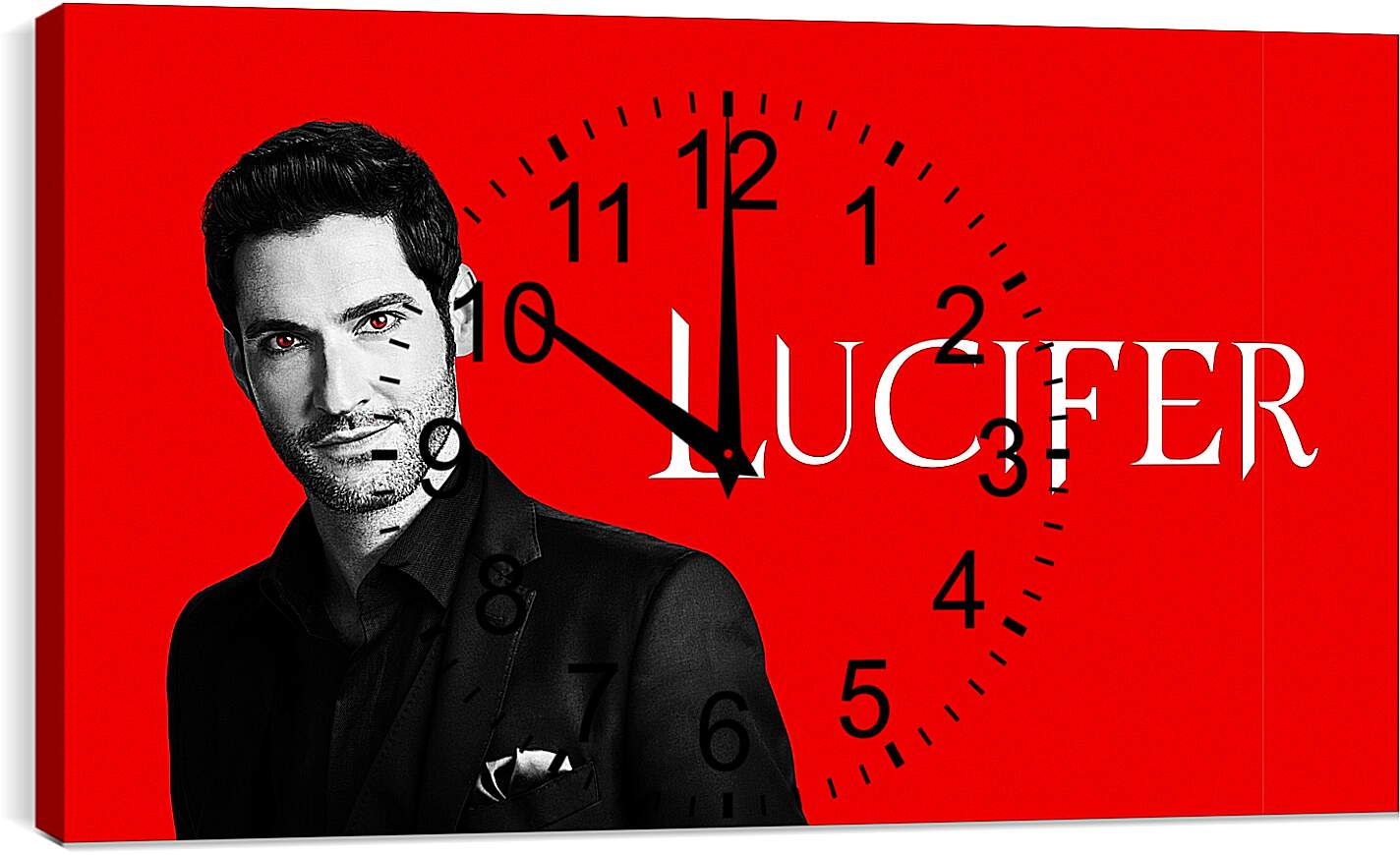 Часы картина - Люцифер. Lucifer