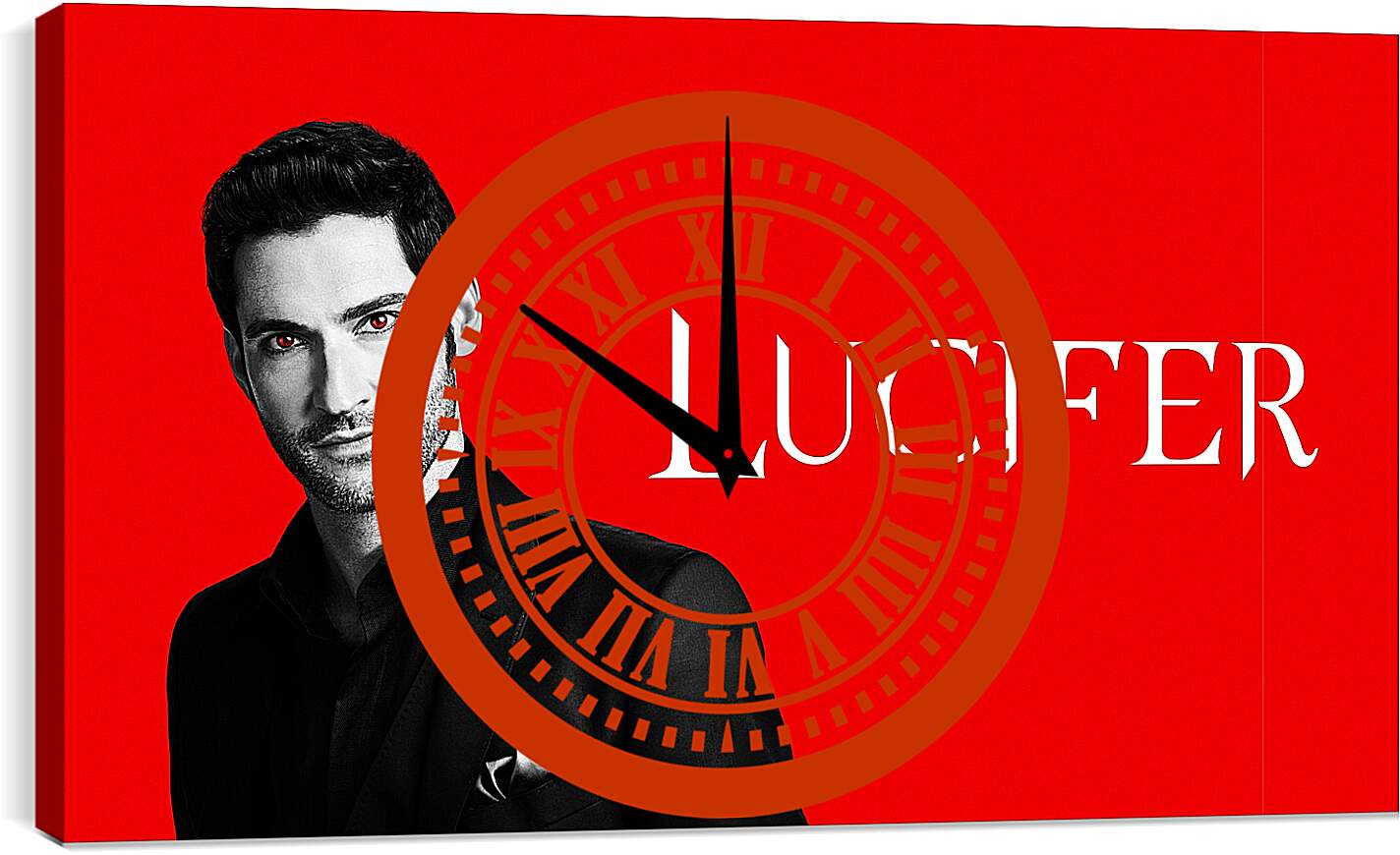 Часы картина - Люцифер. Lucifer