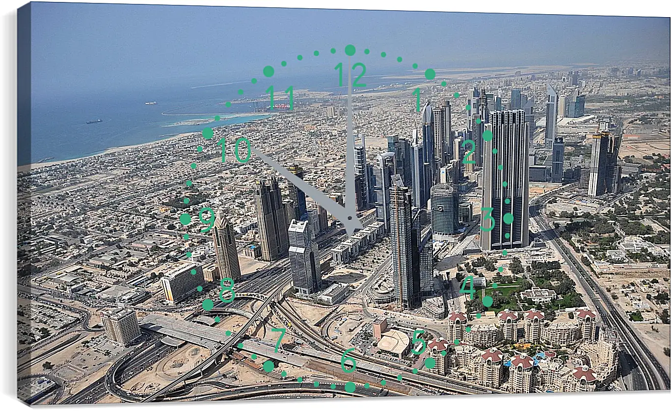 Часы картина - Город
