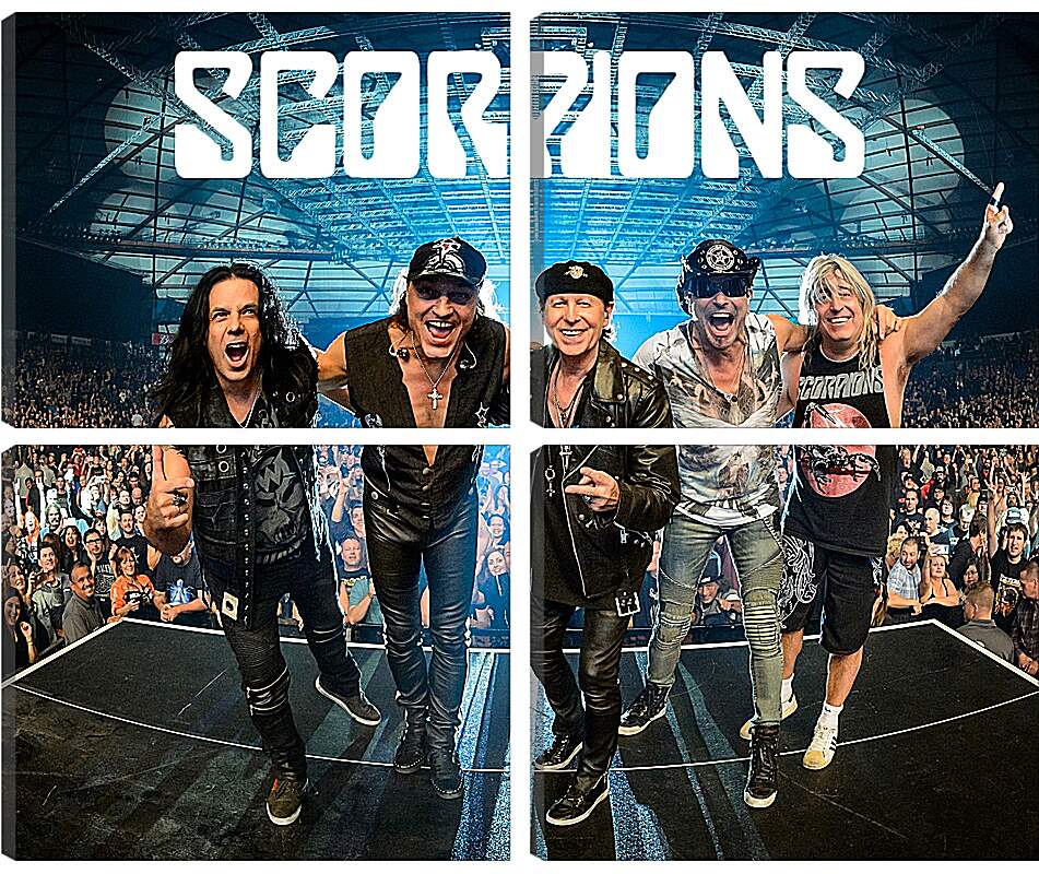 Модульная картина - Скорпионс. Scorpions