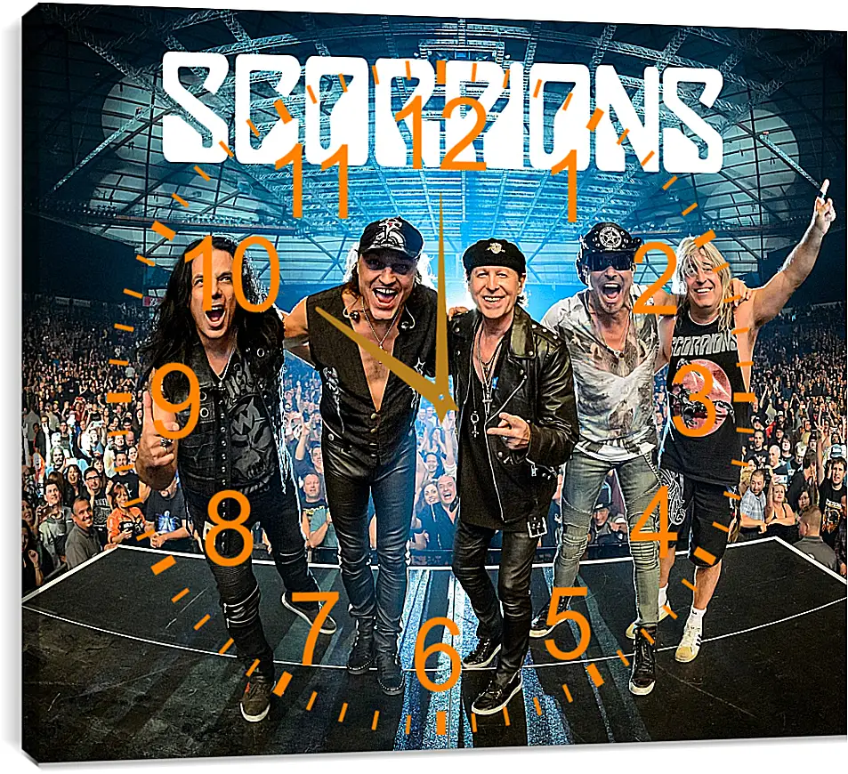 Часы картина - Скорпионс. Scorpions