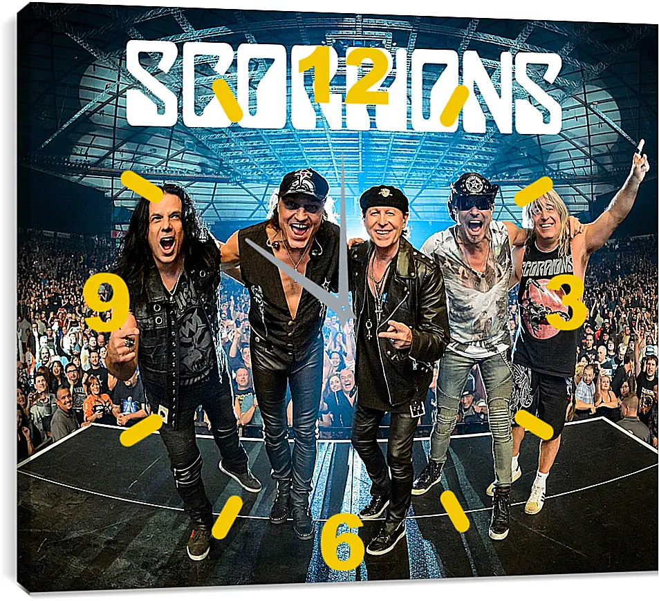 Часы картина - Скорпионс. Scorpions