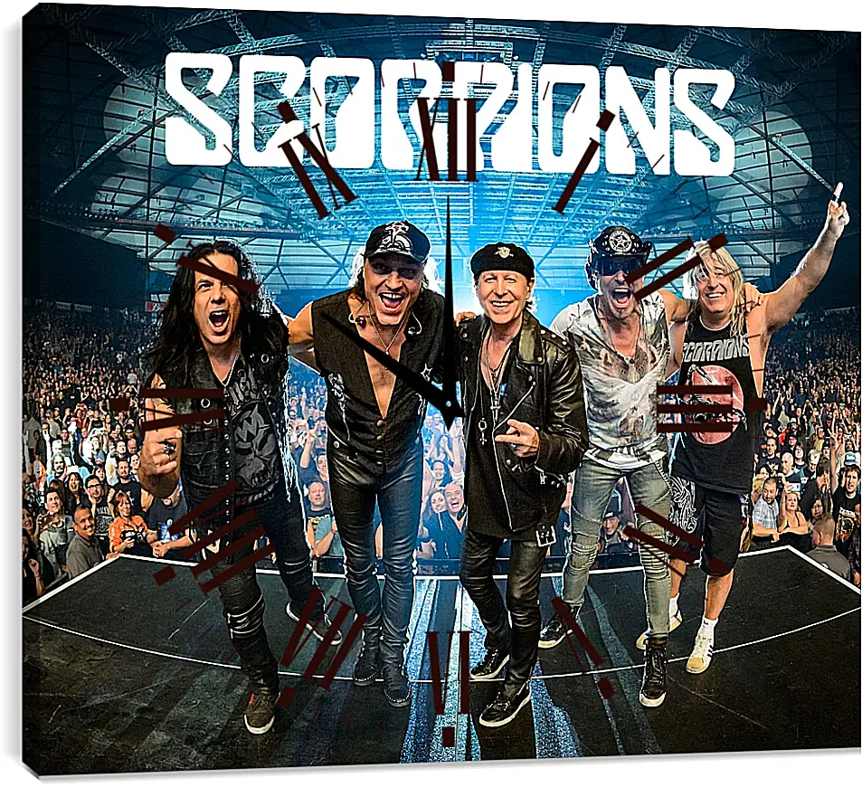 Часы картина - Скорпионс. Scorpions