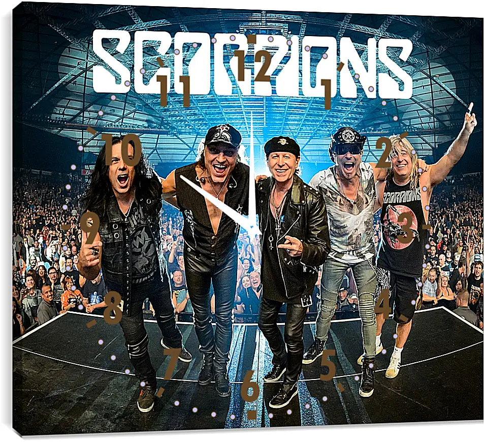 Часы картина - Скорпионс. Scorpions