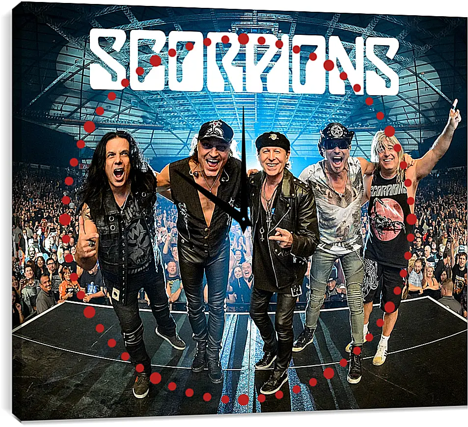 Часы картина - Скорпионс. Scorpions