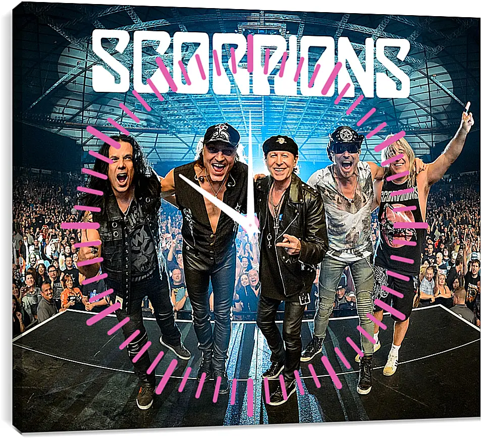 Часы картина - Скорпионс. Scorpions