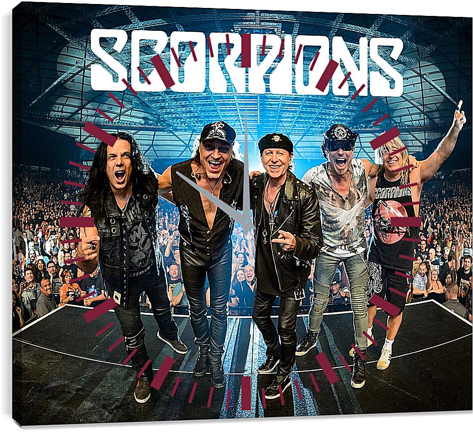 Часы картина - Скорпионс. Scorpions