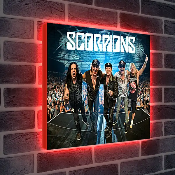 Лайтбокс световая панель - Скорпионс. Scorpions