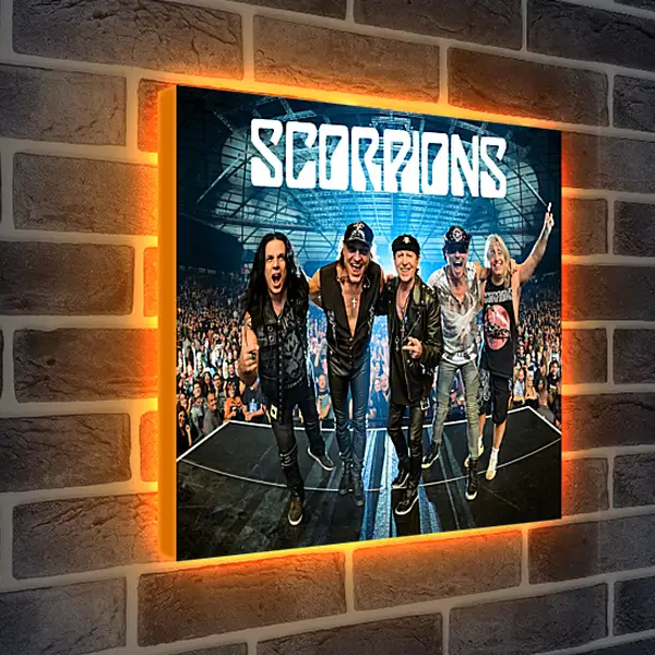 Лайтбокс световая панель - Скорпионс. Scorpions