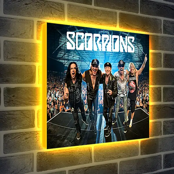 Лайтбокс световая панель - Скорпионс. Scorpions