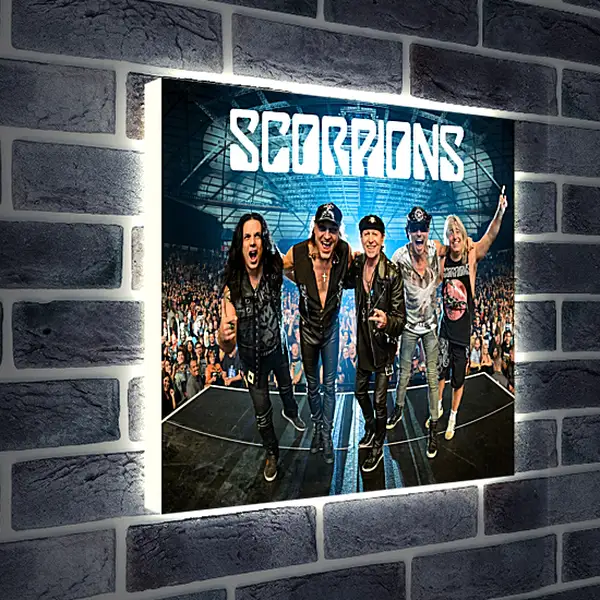 Лайтбокс световая панель - Скорпионс. Scorpions