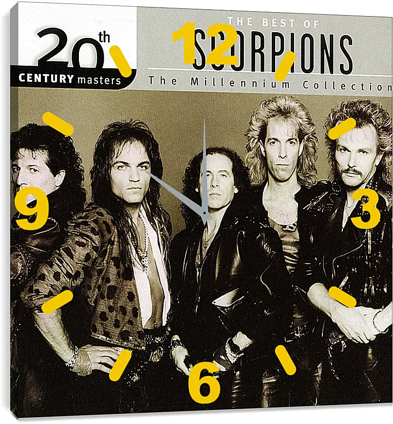 Часы картина - Скорпионс. Scorpions