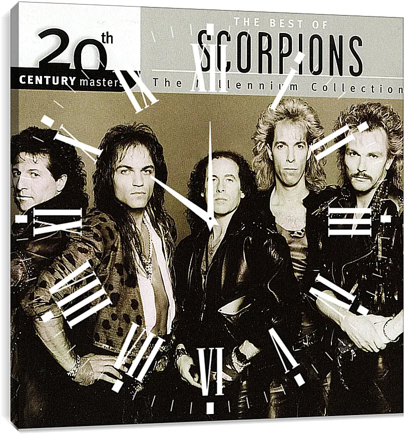 Часы картина - Скорпионс. Scorpions