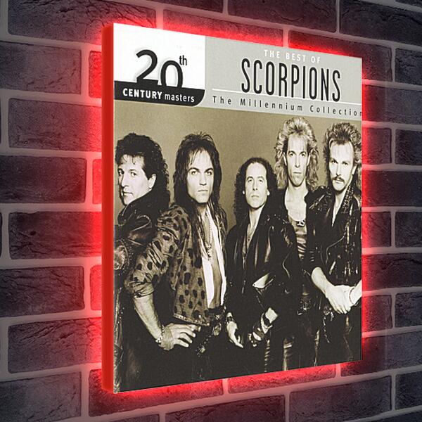 Лайтбокс световая панель - Скорпионс. Scorpions