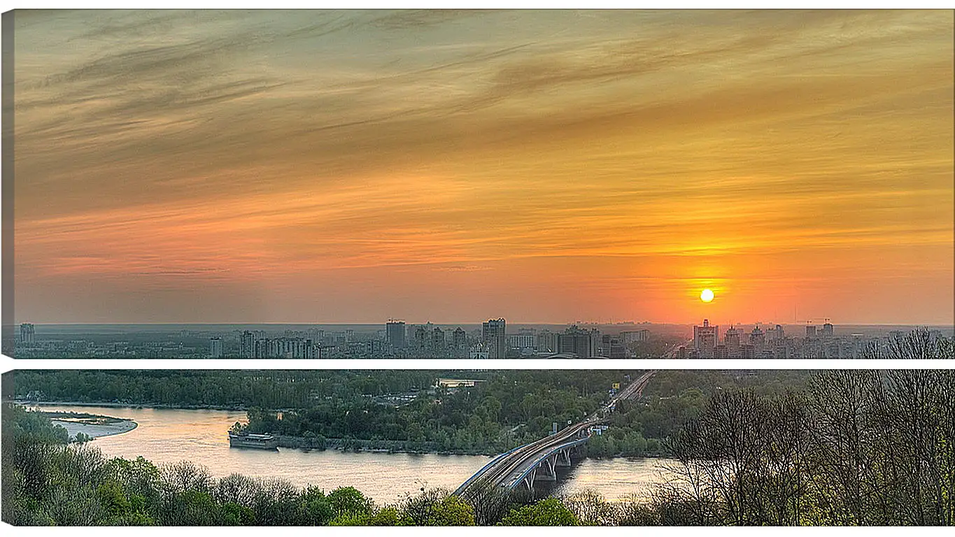 Модульная картина - Город