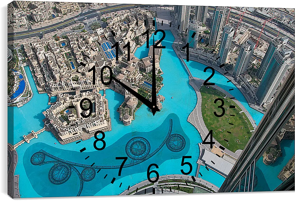 Часы картина - Город
