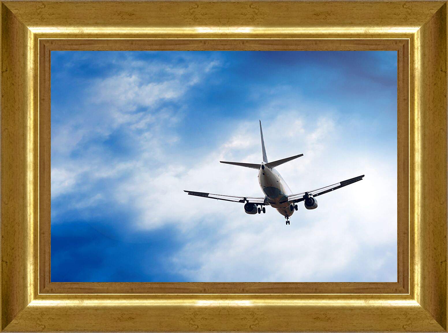 Картина в раме - Самолет вид снизу