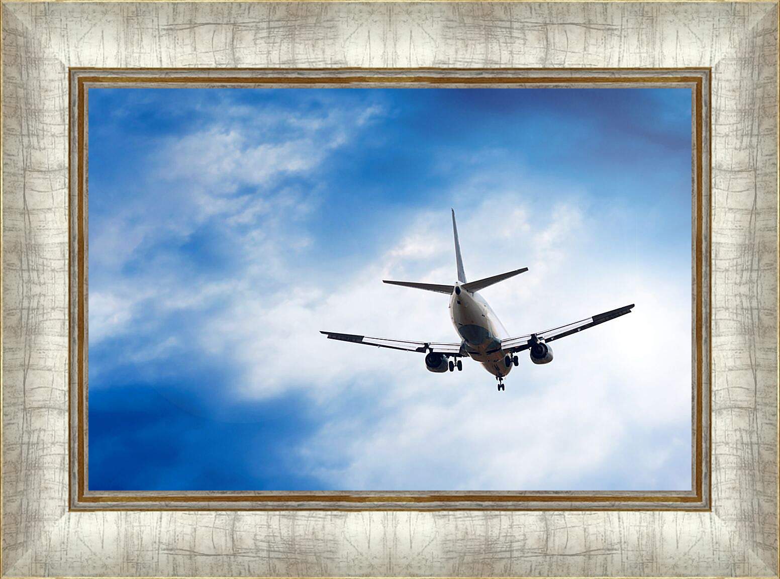 Картина в раме - Самолет вид снизу