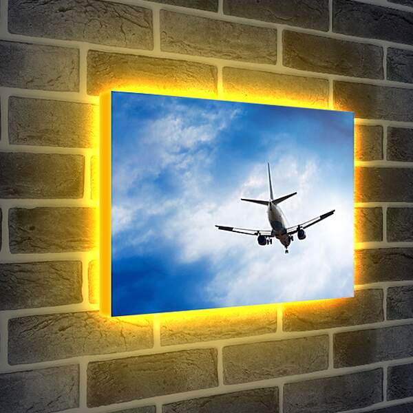 Лайтбокс световая панель - Самолет вид снизу