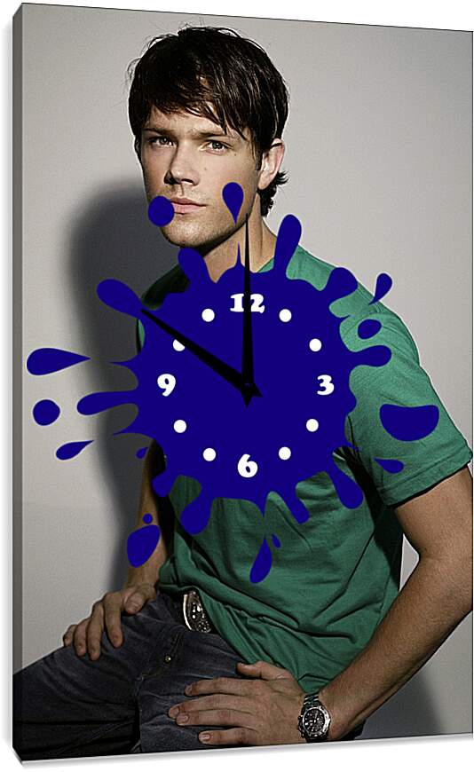 Часы картина - Джаред Падалеки. Jared Padalecki