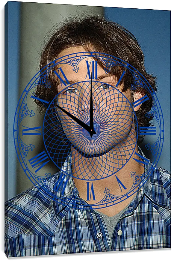 Часы картина - Джаред Падалеки. Jared Padalecki