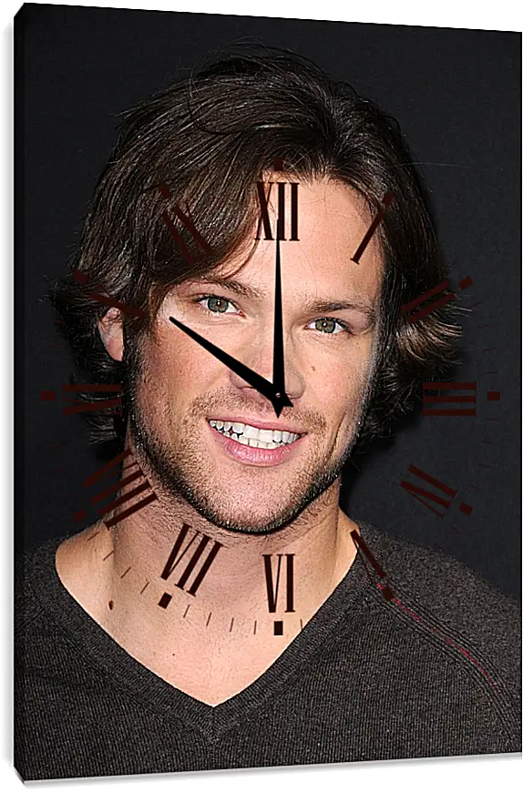 Часы картина - Джаред Падалеки. Jared Padalecki