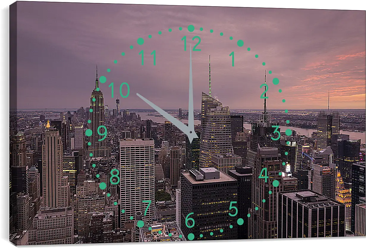 Часы картина - Город