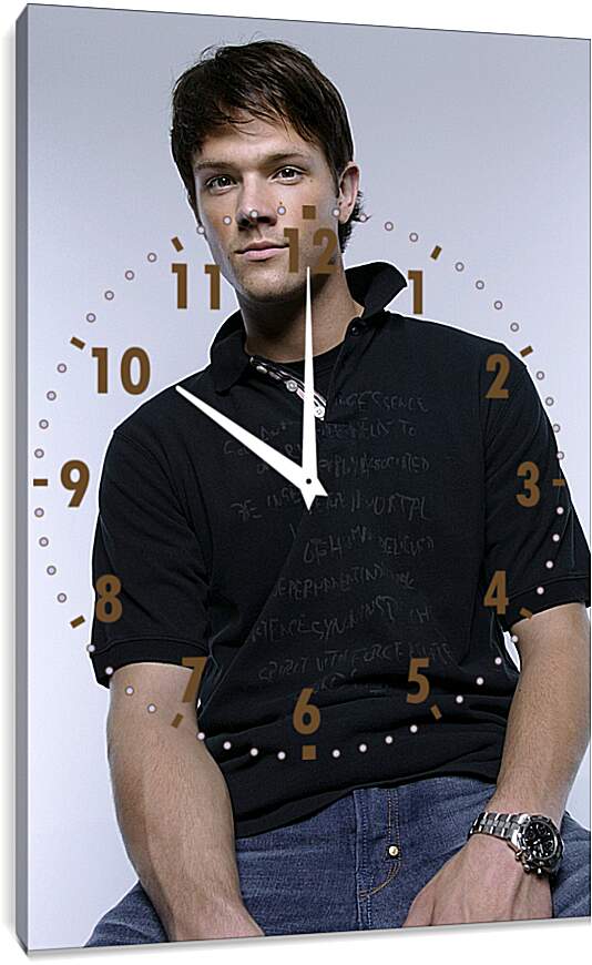 Часы картина - Джаред Падалеки. Jared Padalecki
