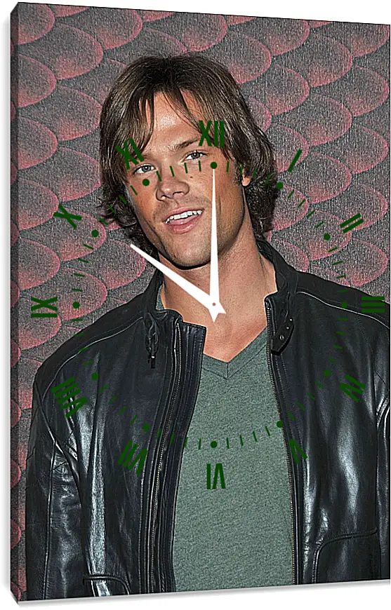 Часы картина - Джаред Падалеки. Jared Padalecki