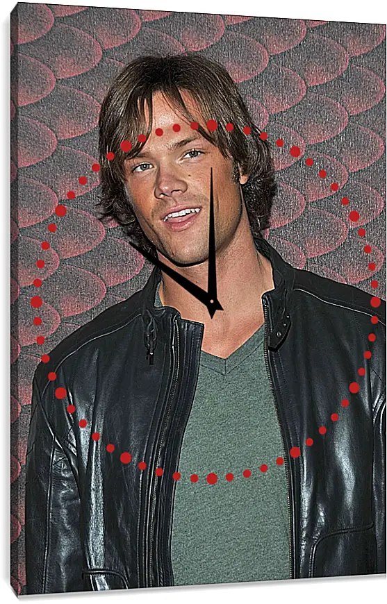 Часы картина - Джаред Падалеки. Jared Padalecki