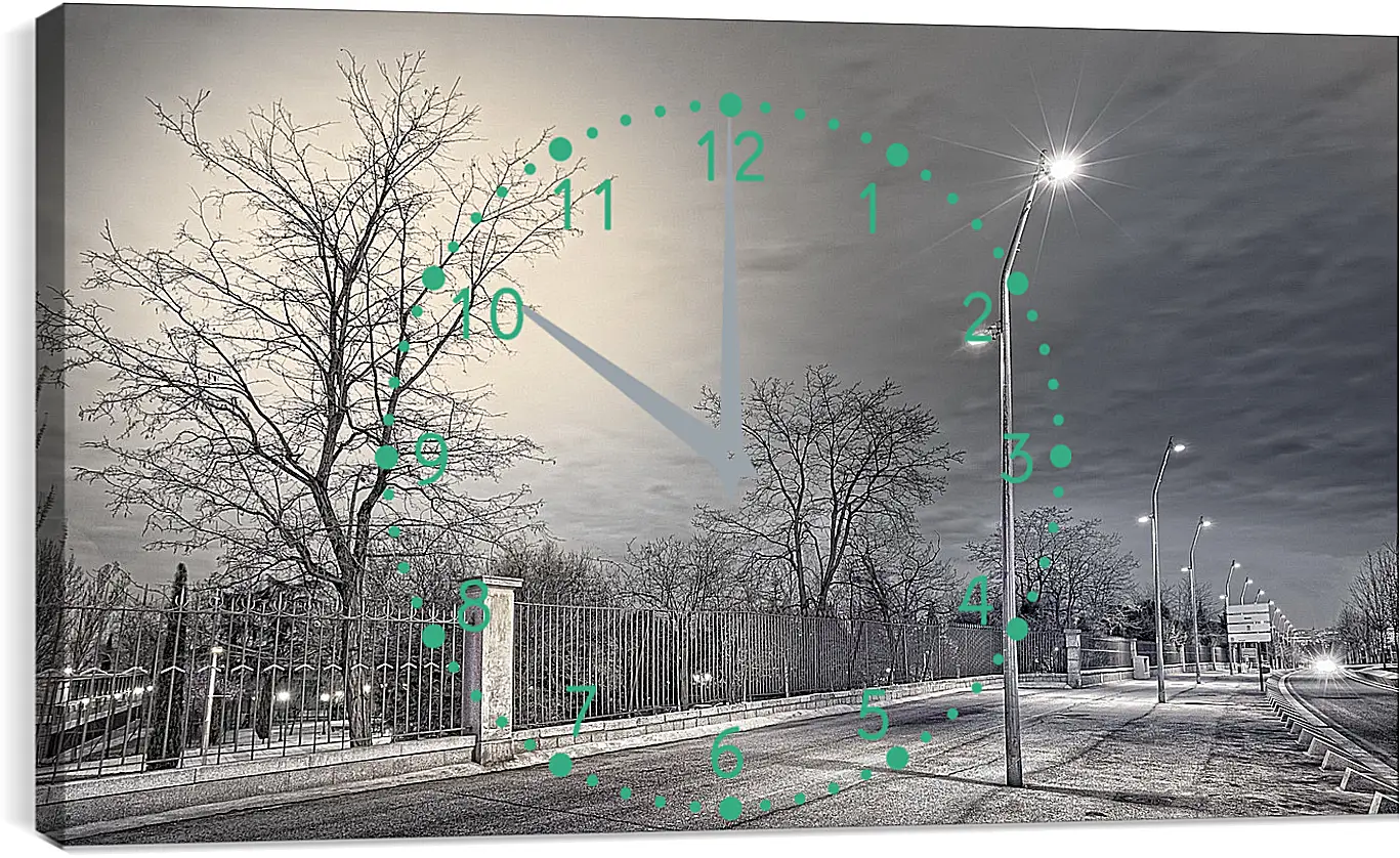 Часы картина - Город