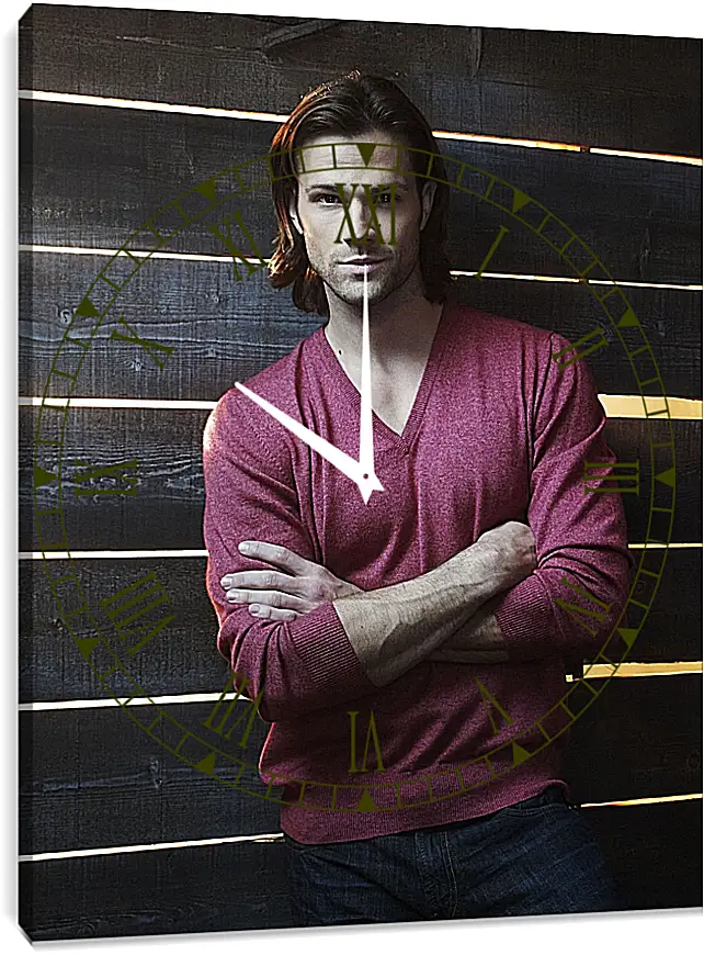 Часы картина - Джаред Падалеки. Jared Padalecki