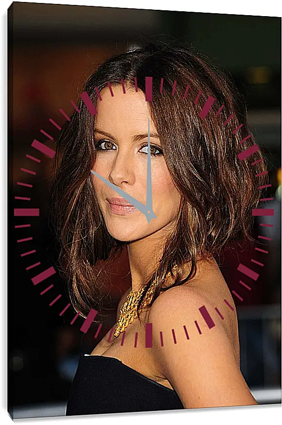 Часы картина - Кейт Бекинсейл. Kate Beckinsale