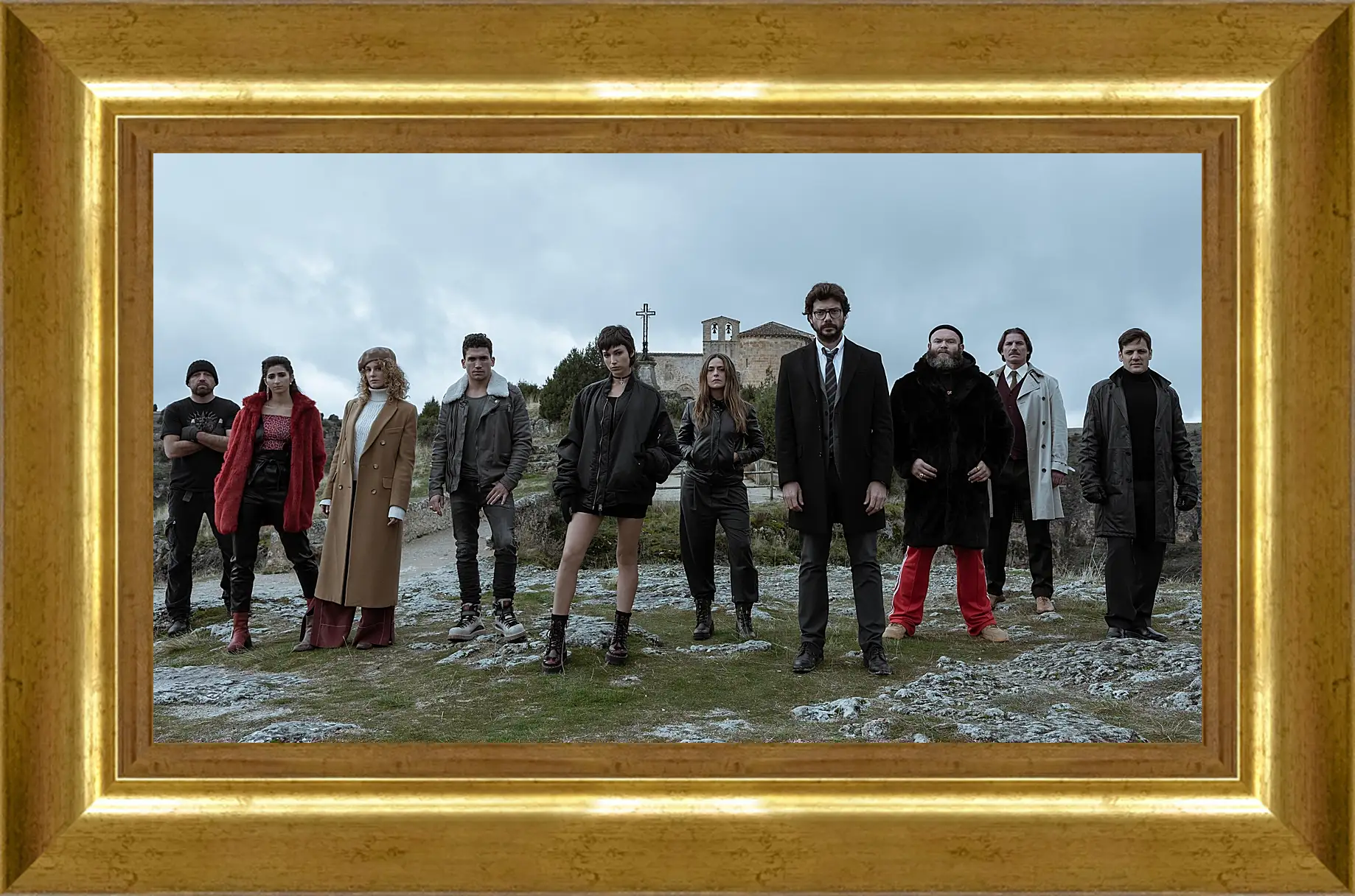 Картина в раме - Бумажный дом. La casa de papel