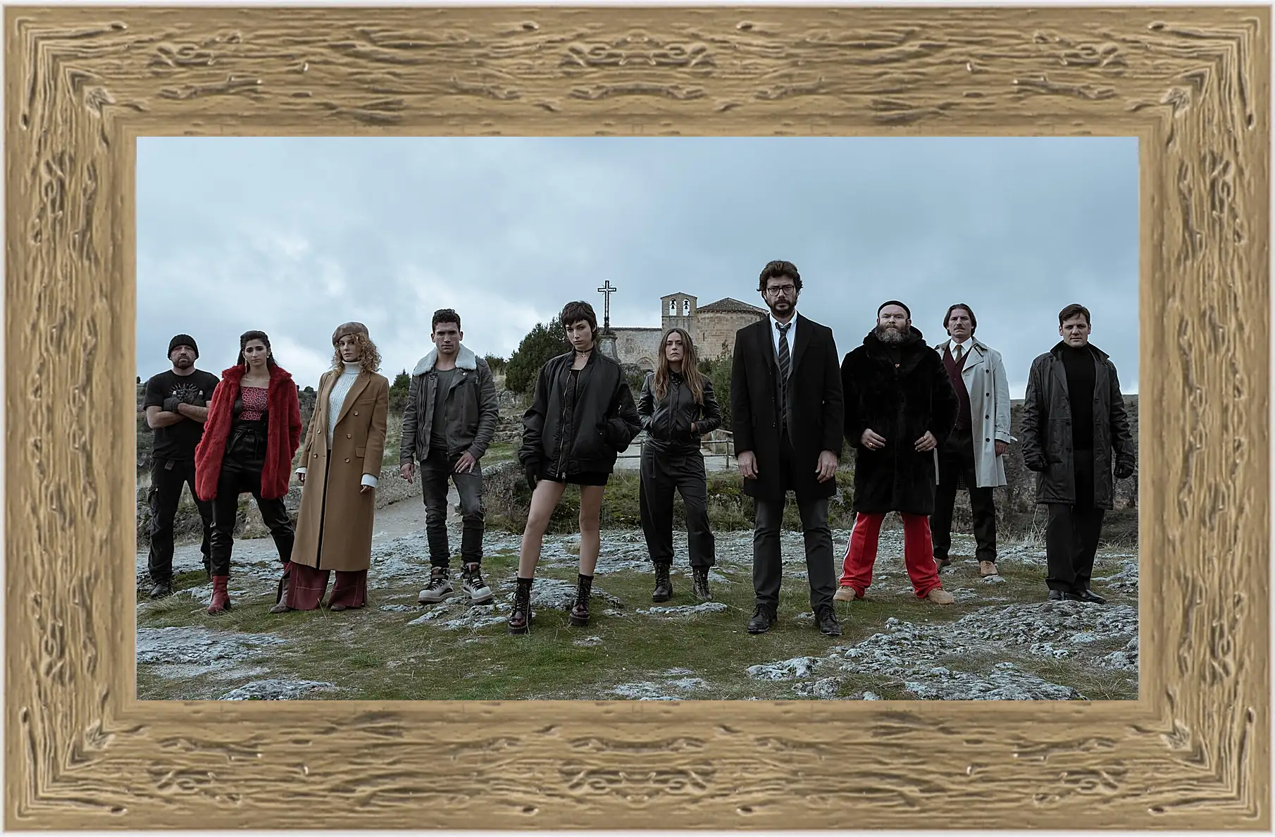 Картина в раме - Бумажный дом. La casa de papel